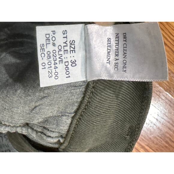 Frank & Eileen Green olive  The Everyday Straight Leg Jeans 30 - Picture 9 of 13